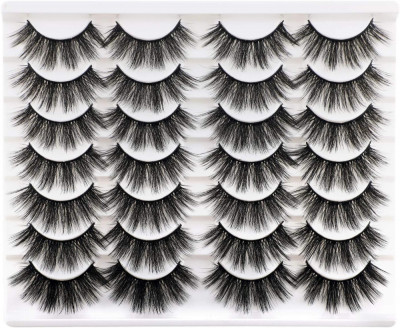 Ncally Lashes Gene false Wispy Natural Volum Faux Mink Gene false Gene ochi de p foto