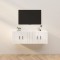Gossi dulapuri tv montate perete 2 buc. alb extralucios 57x34,5x40 cm