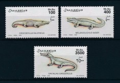 SOMALIA 2000 FAUNA CROCODILI COTA MICHEL 17 EURO foto