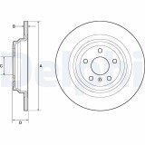 Disc frana Mercedes Gle, M-Class Motor 250 d, 250 d 4-matic, 350 d 4-matic, 350 d 4-matic, 400 4-matic, 325x14mm, 54 mm, OE 1664230012