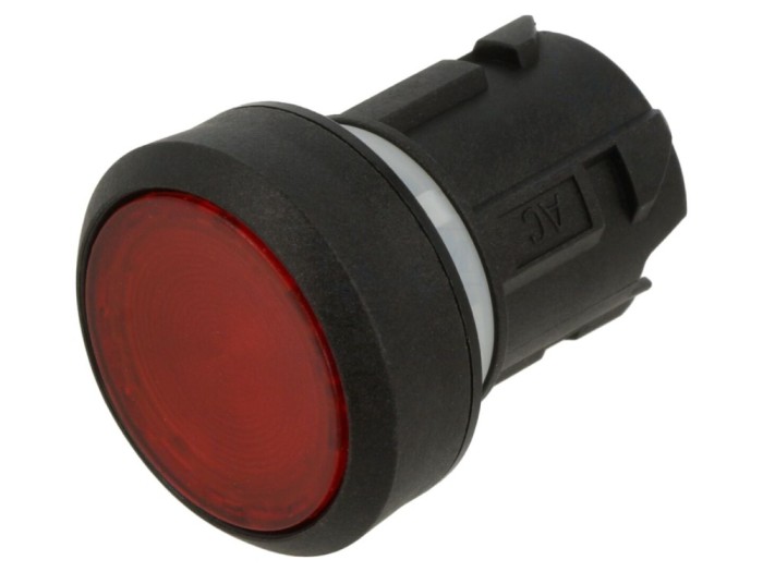 Comutator Apăsare 22mm Roșu