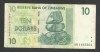 ZIMBABWE 10 DOLARI DOLLARS 2007 [24] P- 67 , VF