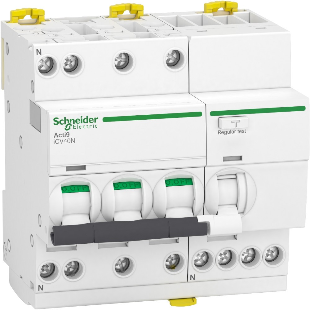 Siguranta Diferential 16A 3P+N 300mA C 6kA Easy9 iCV40N Schneider A9DE7716  | Okazii.ro