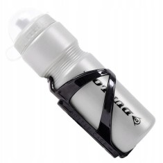 Bidon argintiu si suport negru, DUNLOP, capacitate 750ml Cod:A769