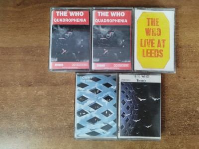 Who - 3 albume (Tommy, Quadrohenia; Live At Leeds), 5 casete foto