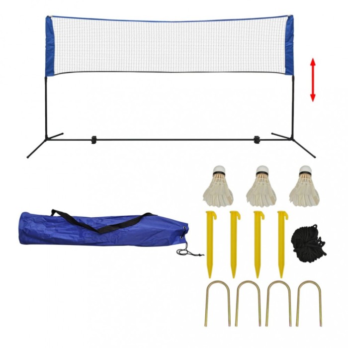 Set fileu de badminton, cu fluturași, 300x155 cm