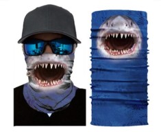 Bandana/buff/esarfa rechin (schi/ snowboard/motocicleta/ ciclism) foto