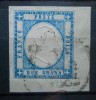 ITALIA 1861 EMMANUEL II FRAGMENT, Stampilat
