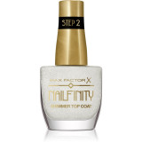 Max Factor Nailfinity Shimmer Top Coat lac gel de unghii pentru acoperirea superioară pentru stralucire culoare 102 Starry Veil 12 ml