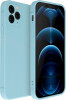 Husa de protectie din silicon pentru Apple iPhone 13, SoftTouch, interior microfibra, Albastru deschis, Oem