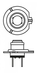BOSCH 1 987 301 042 Plus 50 BL Bec, far faza lunga