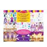 Set autocolante reutilizabile, Melissa &amp; Doug, Dress Up