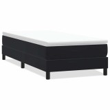 Cumpara ieftin Pat cu arcuri fara saltea negru 90x210 cm catifea