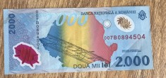 BNKRO05 Romania 2000 lei 1999 Eclipsa (prima bancnota de polymer) 007B