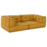 vidaXL Puf modular galben 140x70x36 țesătură 4019040