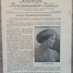 Revista Functionarilor Publici 1938// numar cu ocazia mortii Reginei Maria