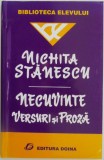 Necuvinte - Nichita Stanescu - Versuri si proza - Studii literare
