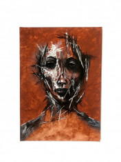 Painting on canvas-&amp;quot;The figure of a slave&amp;quot; foto