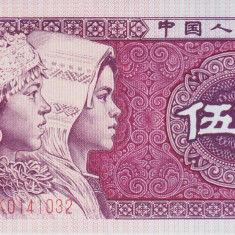 Bancnota China 5 Jiao 1980 - P883 UNC