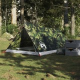 Gossi cort camping pentru 2 persoane, camuflaj, impermeabil