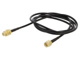 Cablu 50&Omega; 1m RP-SMA M-T Negru