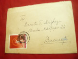 Plic circulat 1961 adresat lui Barutu Arghezi la Martisor