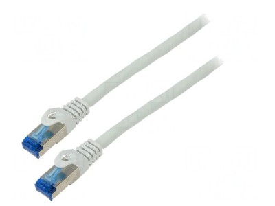 Patch cord S/FTP 6a CCA LSZH gri 5m 26AWG foto