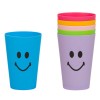 Set Pahare Plastic, Model Smile, Multicolor, Capacitate 350ml, 6 Bucăți, Oem