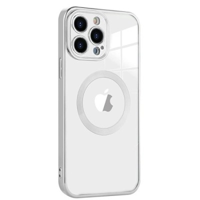 Husa MagSure Silver, compatibil cu IPhone 12 Pro Max foto