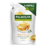 Sapun lichid rezerva Naturals Milk &amp; Honey, 500ml, Palmolive