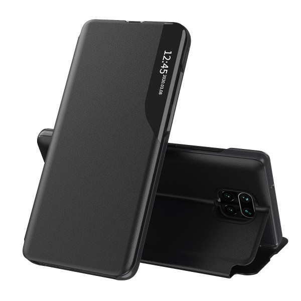 Husa pentru Xiaomi Redmi Note 9S / Note 9 Pro / Note 9 Pro Max, Techsuit, eFold, Neagra