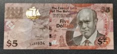 Bahamas 5 Dollars 2014 foto