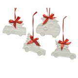 Cumpara ieftin Decoratiune - Vehicle Porcelain with Red Satin Bow - mai multe modele | Kaemingk