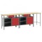 Set banc de lucru vidaXL 3 piese oțel negru
