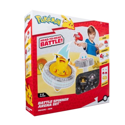 Pokemon - Set de joaca Battle Spinner cu doua figurine (Pikachu #1, Mew, Pok&amp;eacute; foto