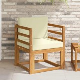 vidaXL Set de canapele de exterior Lemn de acacia solid și poliester 3436217