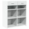 Dulap, alb, 80x42,5x93 cm, lemn prelucrat