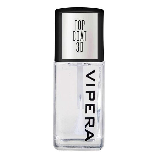 Lac de unghii incolor, Vipera, 10ml, Top Coat cu efect 3D Glossy