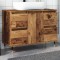 Gossi dulap pentru baie, lemn vechi, 80x33x60 cm, lemn prelucrat