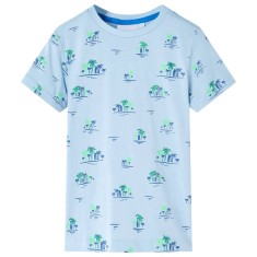 Tricou pentru copii, albastru deschis, 104
