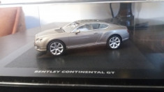 macheta bentley continental gt - minichamps, 1/43, noua. foto