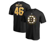Boston Bruins tricou de bărbați #46 David Krejč&iacute; black - M