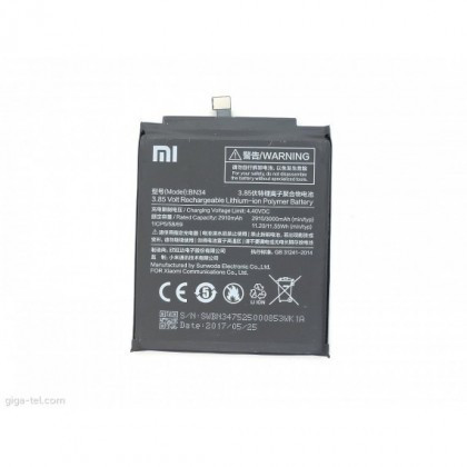 Acumulator Xiaomi BN34, Li-Ion 2910mAh (Xiaomi RedMi 5A) Original