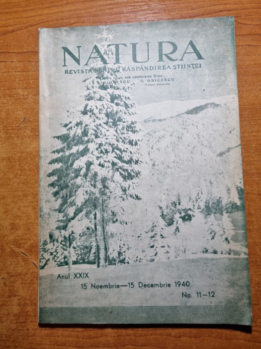 natura 15 noiembrie -15 decembrie 1940-plantele alimentare,satul ilisesti