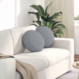 vidaXL Perne de Șezut 2 pcs Gri deschis &Oslash;40 x 13 cm țesătură 42014120
