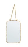 Cumpara ieftin Oglinda perete metal auriu Lacey 10x16,5 cm