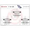 Placute frana Ford Galaxy 3 (Ck) 01.15-, Galaxy Mk 3 Van (Ck) 03.19-, Kuga 3 (Dfk) 07.19-, Mondeo 5 Saloon (Cd) 09.12-, Mondeo 5 Turnier (Cf) 09.14-,