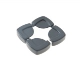Cumpara ieftin Set 4 protectii pentru colturi mobila BabyJem, antracit