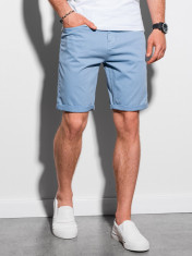 Pantaloni scurti casual barbati W303 - albastru-deschis foto