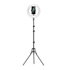 Lampa circulara Selfie Ring Light Apexel APL-FL10JJ14Y, diametru 26cm, cu tripod/trepied si suport telefon